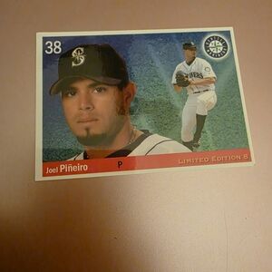 Seattle Mariners Joel Piñeiro Limited Edition Baseball Card